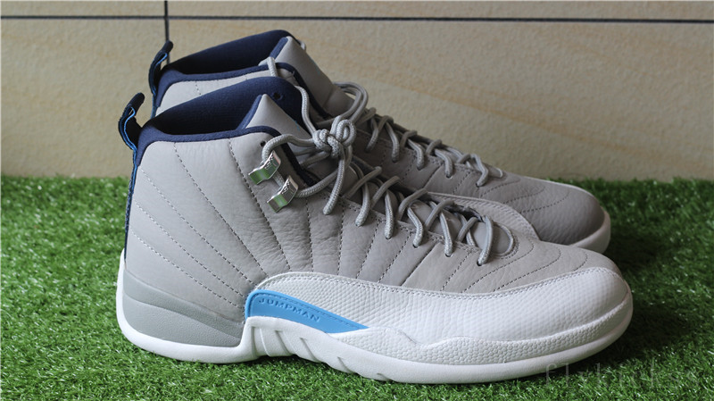 Authenitc Air Jordan 12 Retro Wolf Grey UNC